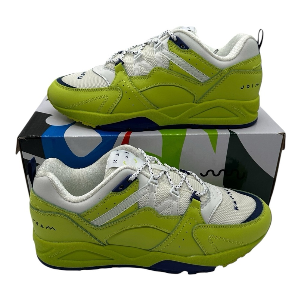 Karhu x Sasu Kauppi Fusion 2.0 Shoes Mens Size 11.5 Sun Glare Green Bright White